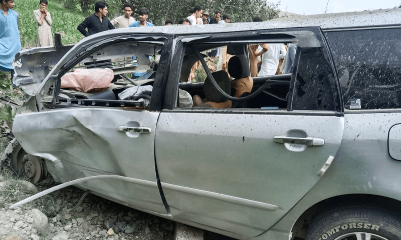 Four were injured in a blast in Mamund tehsil of KP’s Bajaur district on Friday. — Photo provided by author