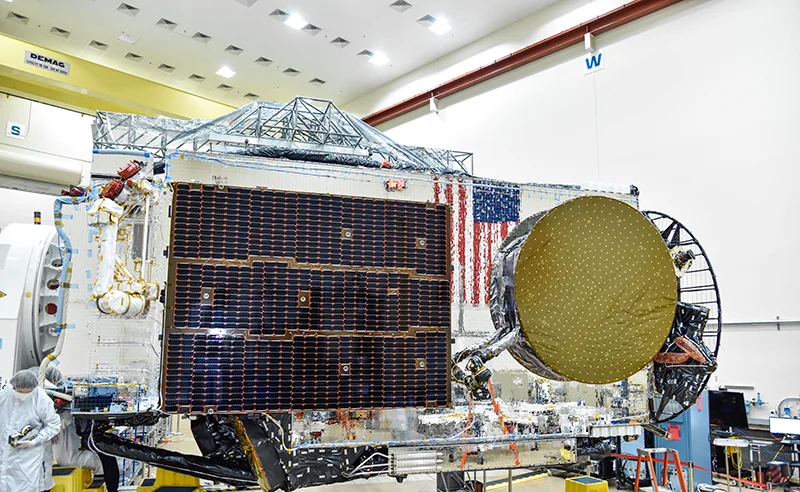 Hughes' Jupiter 3 GEO satellite in launch configuration. Credits: Hughes