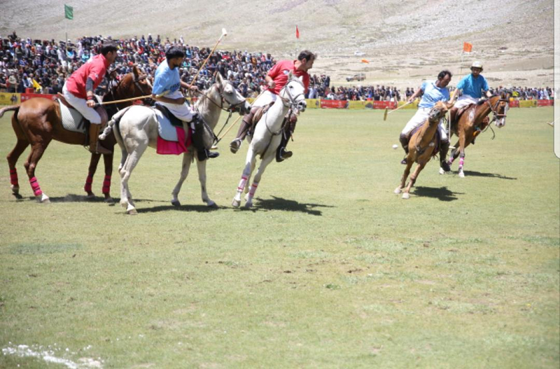 opening ceremony for shandur polo festival held at the world s highest polo field at an altitude of 12 500 feet photo express