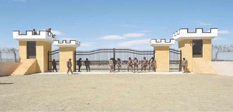 A VIEW of a Pak-Afghan border crossing near Badini.—B.K. Yousafzai