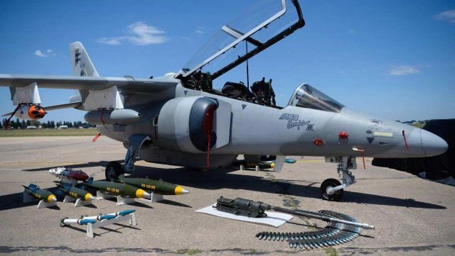 Argentina deployed Pampa III combat aircraft near the Falklands