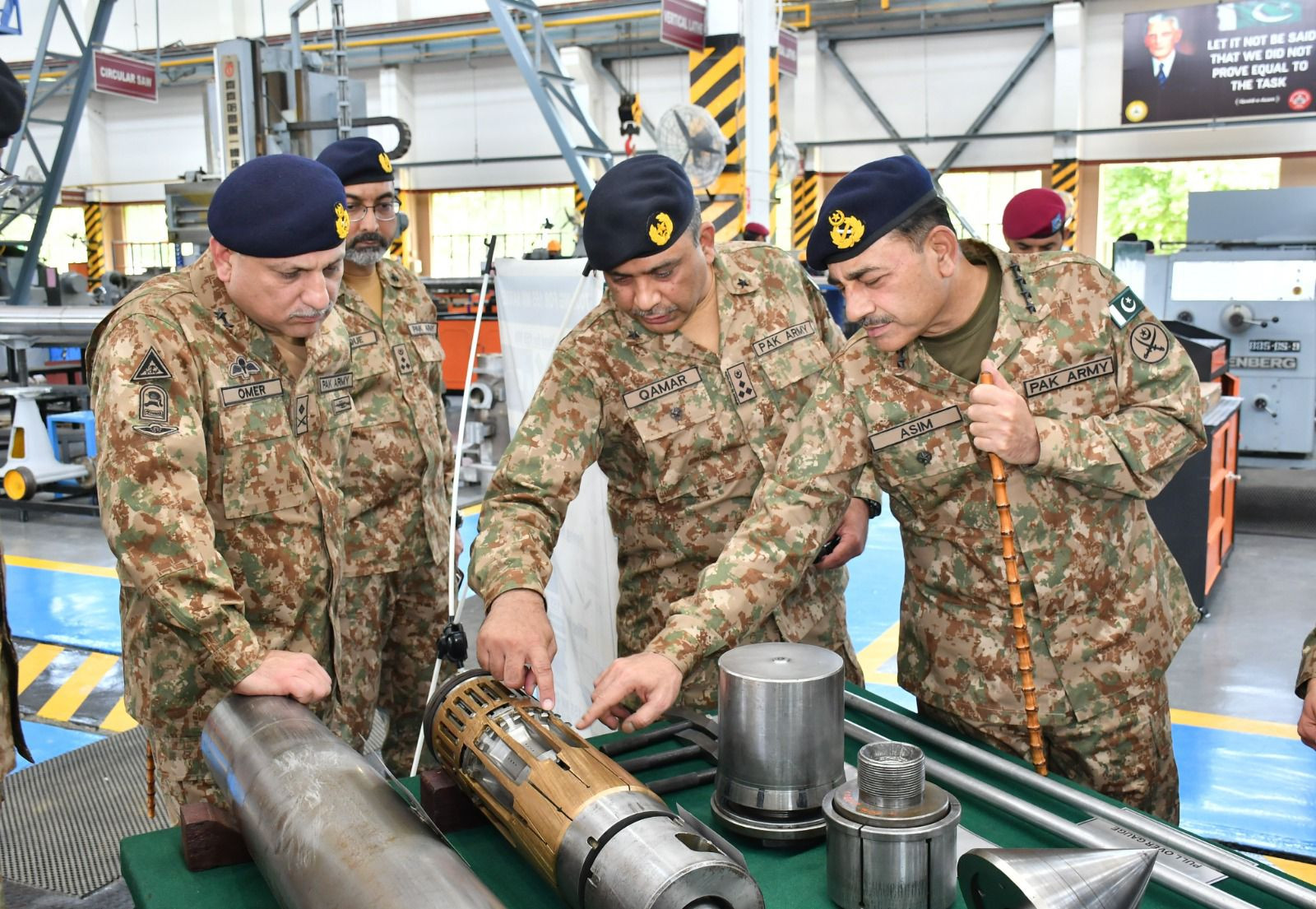 handout photo shows chief of army staff general syed asim munir visiting the heavy industries taxila hit on tuesday april 11 2023 ispr