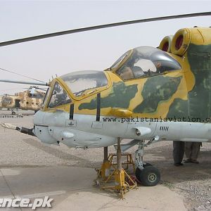 Pak Army's Mi-24 along with Mi-17