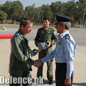 Royal Airforce Chief's visit to PAF Rislapur