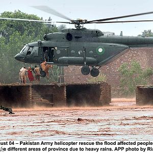 MI-17 on relief mission