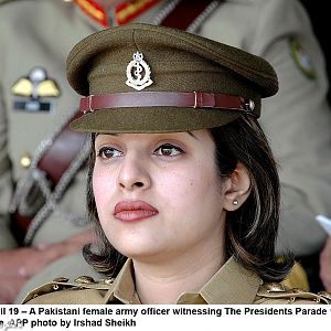 Female Army Officer at the 117th PMA passing out parade