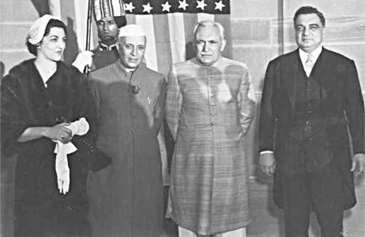 Iskander Mirza and his wife, Nahid Mirza, during an encounter with the first prime minister of India, Jawaharlal Nehru | Iskander Mirza: Pakistan’s First Elected President’s Memoirs from Exile