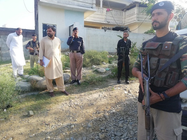 k p police at the site of the incident photo express