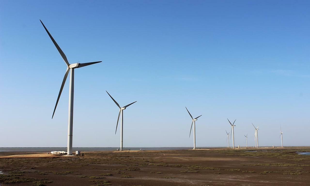 Naveena Group’s 50-megawatt (MW) wind power project: Photo courtesy: Naveena Group