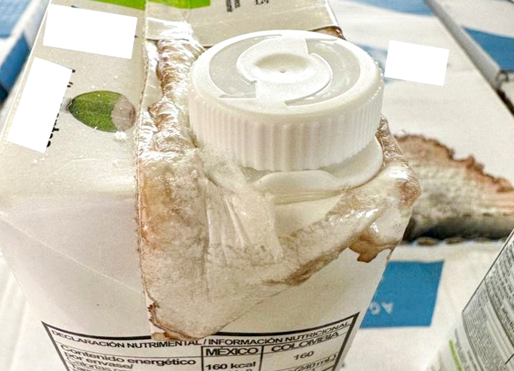 The drugs were hidden in one-litre cartons. Photo: Handout