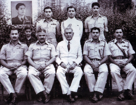 Air Marshal Asghar Khan with his father and brothers.