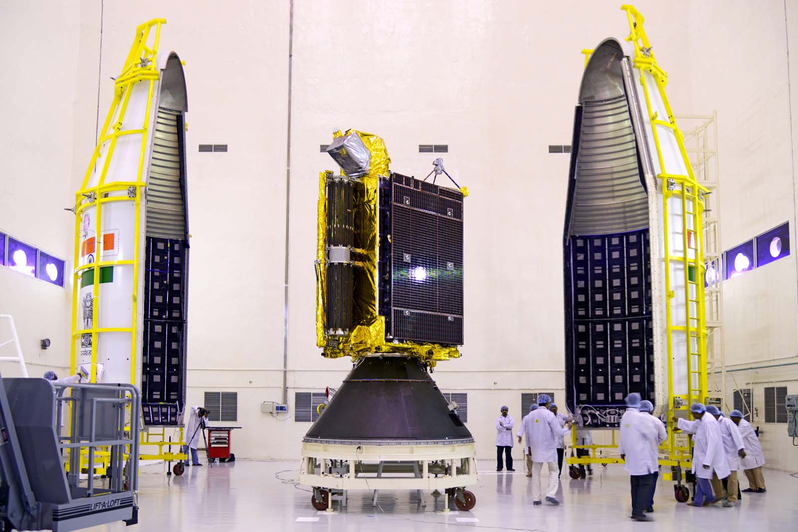 16gsat-6-seen-with-two-halves-of-payload-faring-of-gslv-d6.jpg