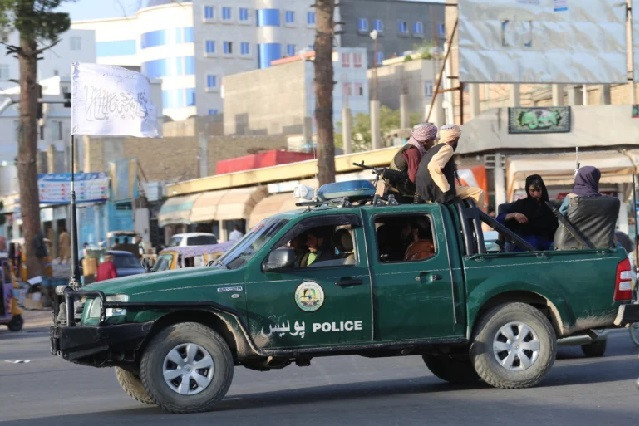 a taliban patrol in herat city photo anadolu agency file