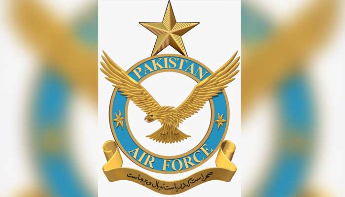 The logo of Pakistan Air Force.