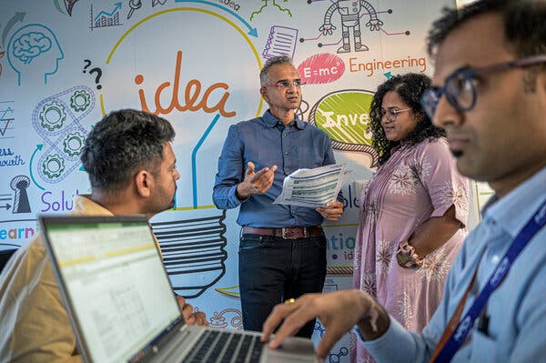 Dilip Asbe, the managing director of the National Payments Corporation of India, which oversees the digital payments platform, at its offices in Mumbai.