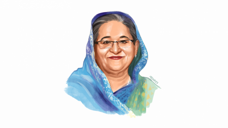 Prime Minister Sheikh Hasina. TBS Sketch