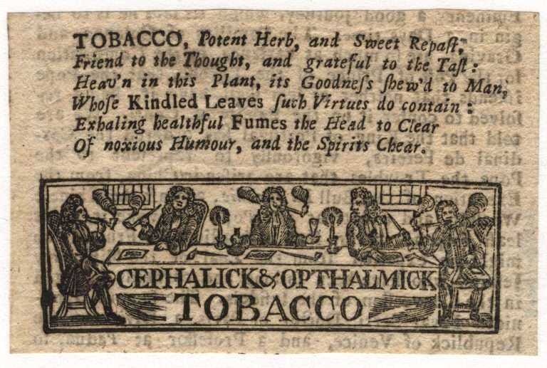 Eighteenth-Century Tobacco Advertisement