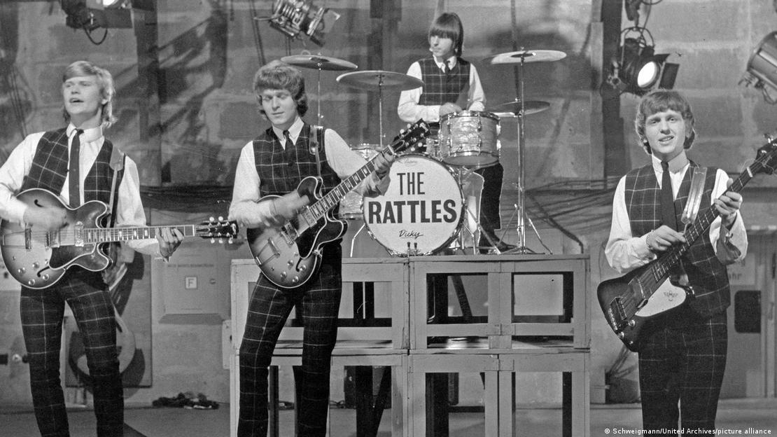 The Rattles perform on German television in 1960. 