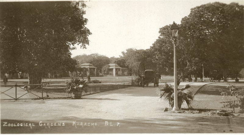 A view of Karachi Zoological Garden circa unknown -Photo by White Star