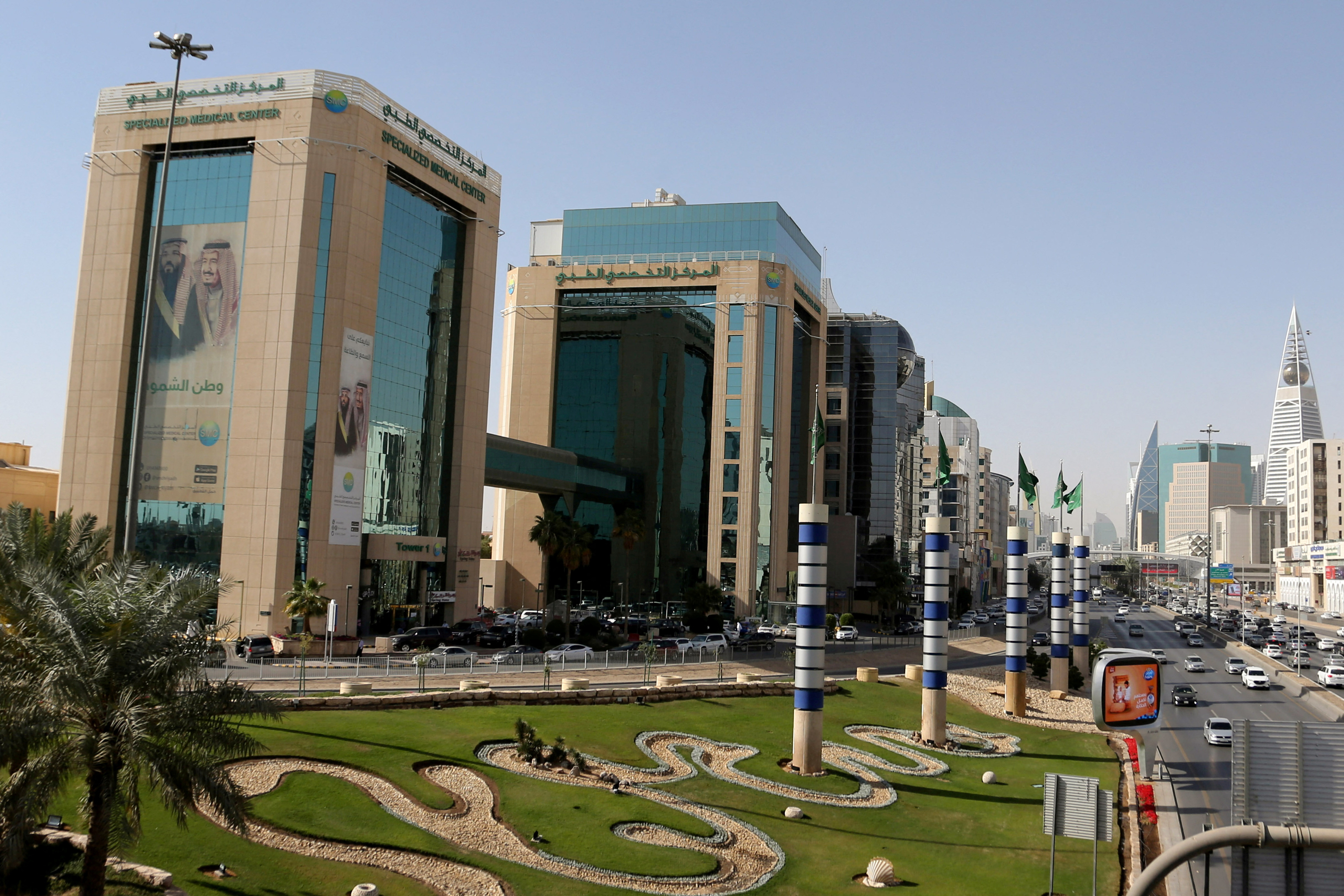 Buildings are seen in Riyadh, Saudi Arabia