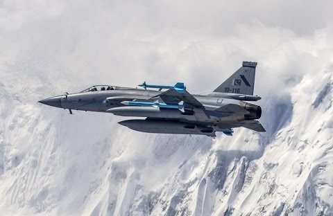 Pakistan Air Force flying higher than the Himalayas