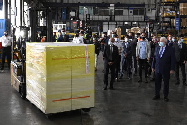 A shipment of the Oxford-AstraZeneca vaccine, made in India, arriving in Buenos Aires last month. India has exported more doses of vaccines than it has given to its own people.