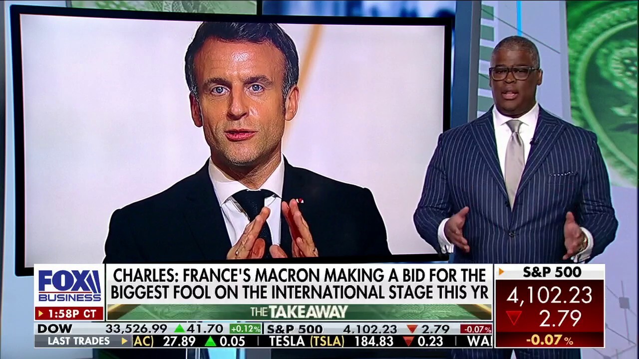 'Making Money' host Charles Payne blasts French President Emmanuel Macron's visit to China after he announced Europe should not be a 'vassal' in the U.S.-China conflict over Taiwan.