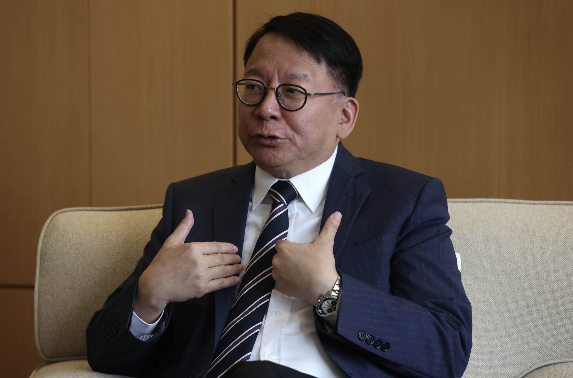 Chief Secretary Eric Chan has voiced his optimism over the city’s various talent admissions schemes. Photo: Jonathan Wong