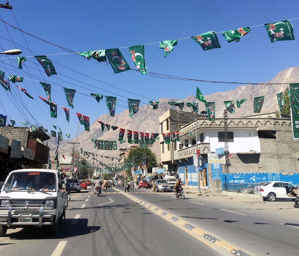 Campaign flags fly ahead of the legislative assembly elections in Gilgit-Baltistan in November 2020. Photo: Reuters