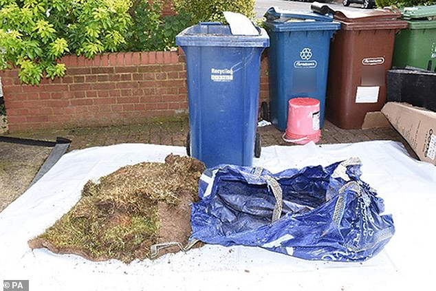 Mrs Kam was found hidden inside this wheelie bin after it was dumped at her killer's parents' house