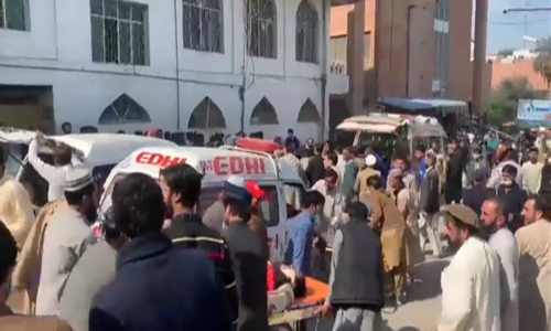 Suicide blast in Peshawar mosque claims 56 lives, injures more than 190
