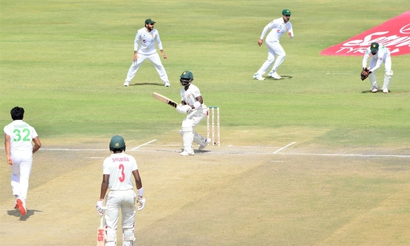 The match was played at the  Harare Sports Club. — Photo courtesy PCB Twitter