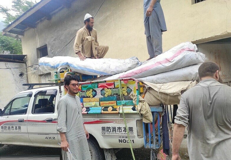 Relief goods are being dispatched to affected areas. — Photo provided by Kohistan Tehsildar Muhammad Riaz