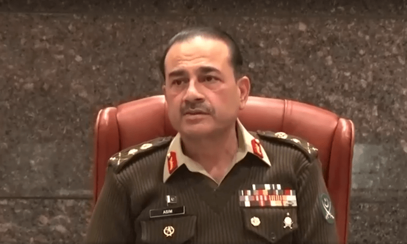 <p>Chief of Army Staff General Asim Munir presides over the 254th Corps Commander Conference held at the General Headquarters in Rawalpindi on Wednesday. — DawnNewsTV</p>
