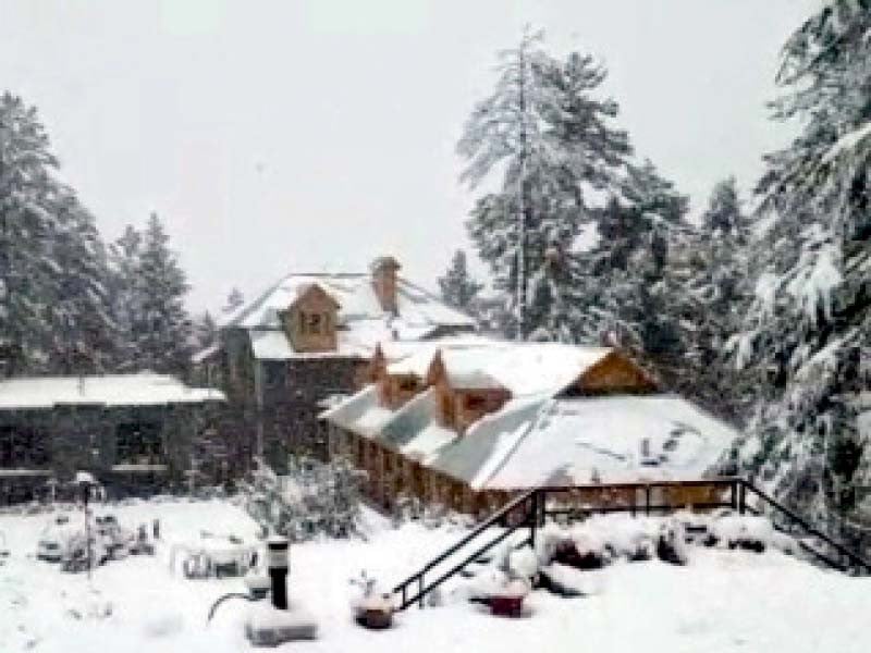 a mesmerising view of the first snowfall of winter in ayubia photo ppi