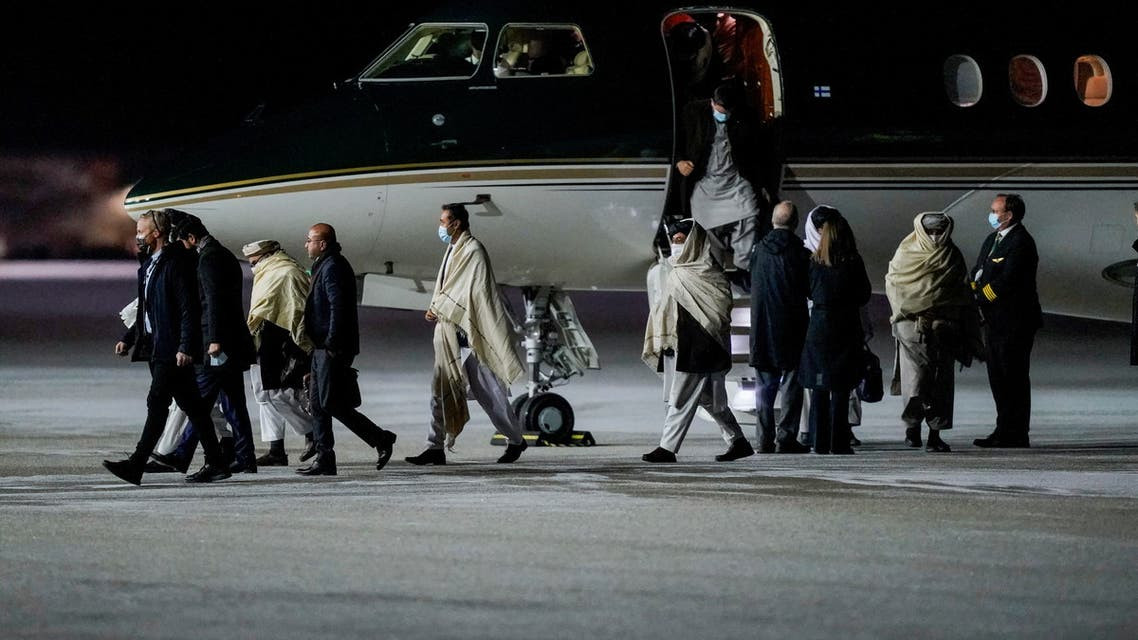representatives of the taliban arrive in norway to have talks with western representatives about human rights and emergency aid in gardermoen norway on january 22 2022 photo reuters