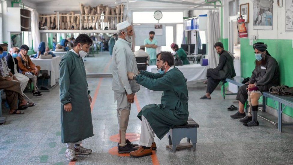 International Committee of Red Cross Rehabilitation Centre in Kabul has been providing medical aid