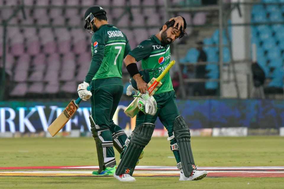 Shadab Khan and Mohammad Nawaz added some quick runs at the end