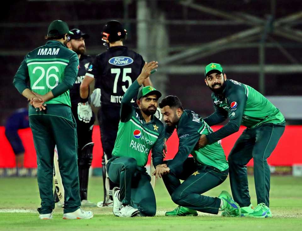 Mohammad Nawaz had to go off after sustaining a blow to his finger
