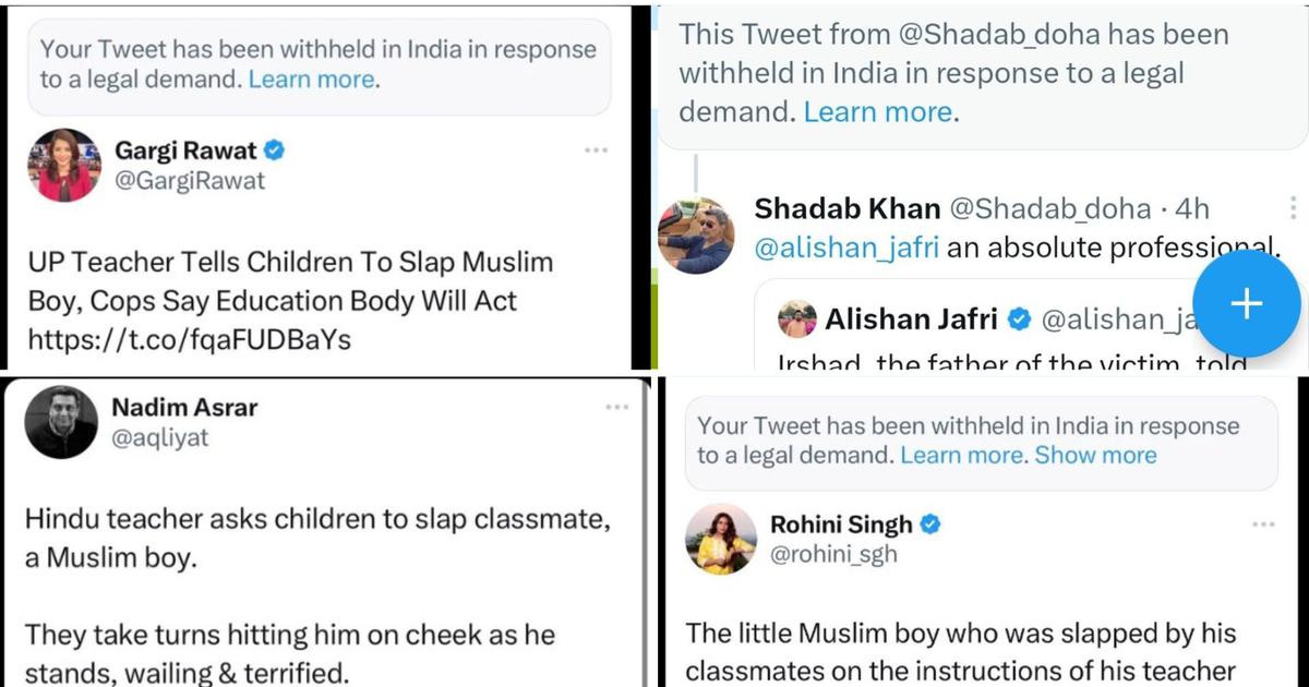 UP teacher case: Several Twitter users say their posts are blocked in India due to ‘legal demand’
