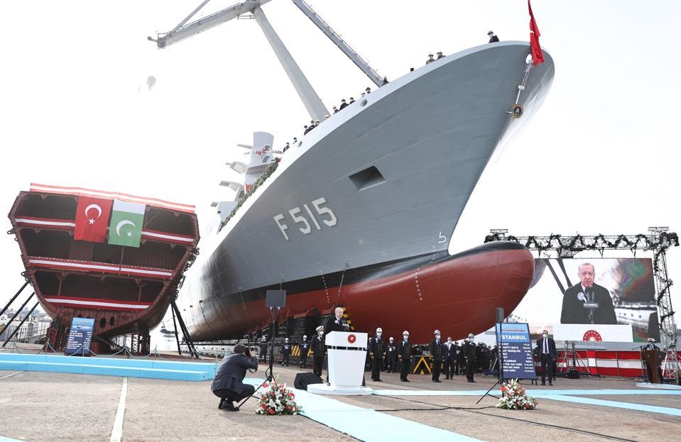 Istanbul (F-515) Frigate's launch ceremony