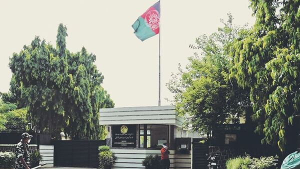Afghanistan embassy in New Delhi.