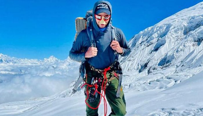 Pakistan mountaineer Shehroze Kashif.