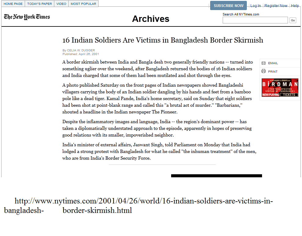 16 Indian Soldiers Are Victims in Bangladesh Border Skirmish.png