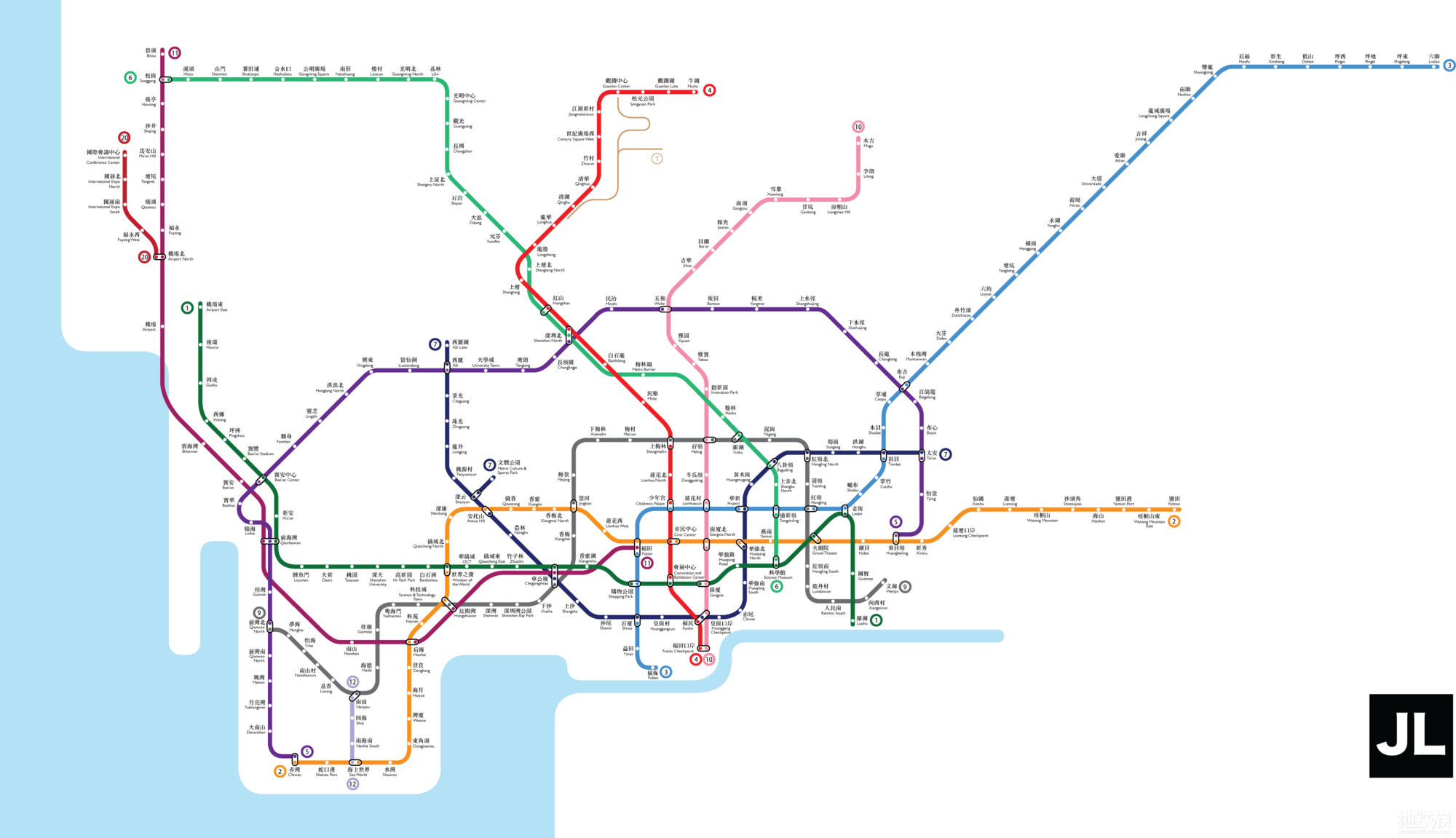 深圳地铁-不负责任大胆又保守预计2020线路图.png