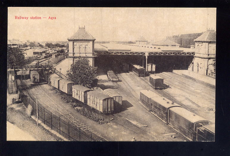 Agra Railway Station - Vintage Postcard.jpg