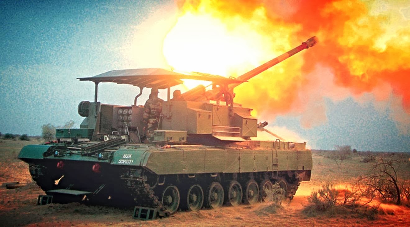 Arjun Catapult artillery system indian army Self-propelled Gun Howitzer (2).jpg