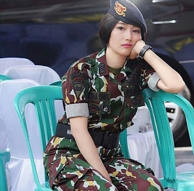 Beautiful Indonesian's Military Hijab.jpg