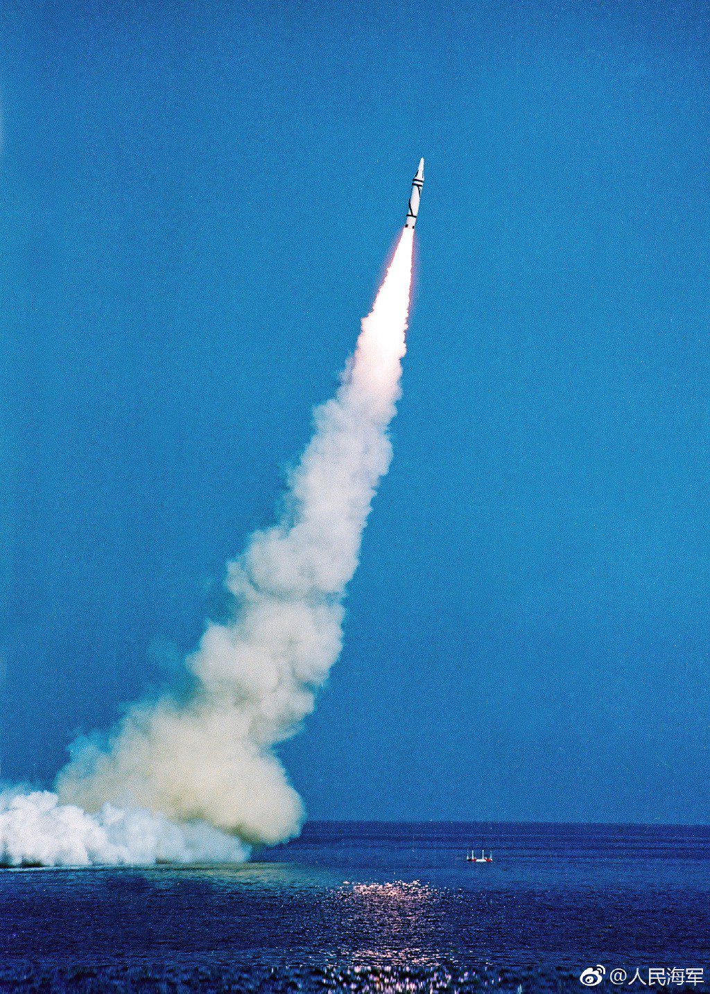 China successfully launched its first submarine ballistic missile, the JL-1 on 1988-09-27.jpeg