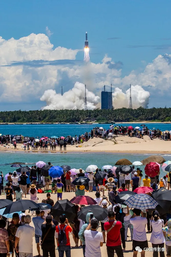 China's CZ-5 Tianwen-1 天问一号 Mars orbiter and rover launch - 20200723 12.png